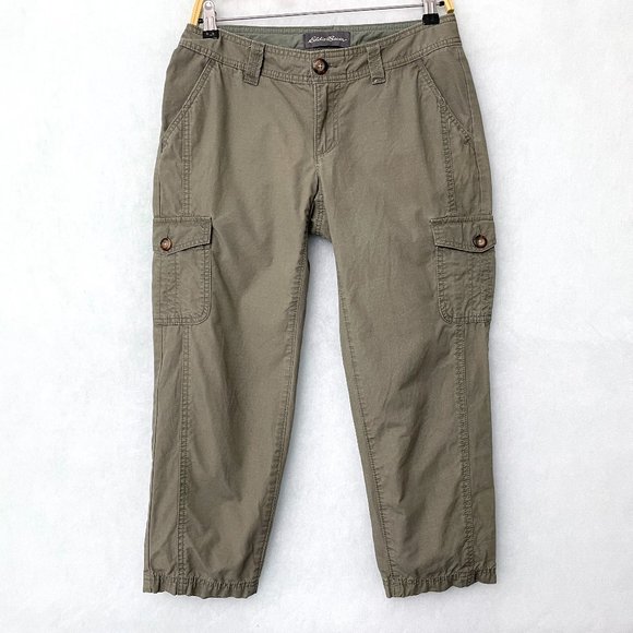 Eddie Bauer Pants & Jumpsuits Eddie Bauer Womens Green Cargo Crop